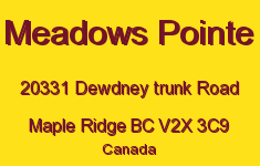 Meadows Pointe 20331 DEWDNEY TRUNK V2X 3C9
